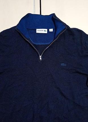 Lacoste 1/4 zip джемпер размер s 3