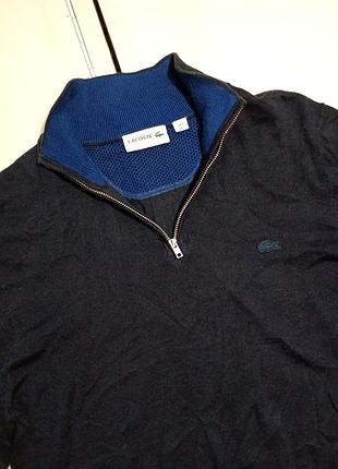 Lacoste 1/4 zip джемпер размер s 4