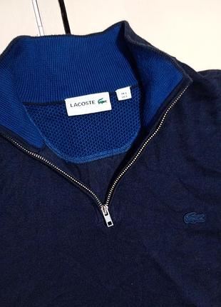Lacoste 1/4 zip джемпер размер s 5