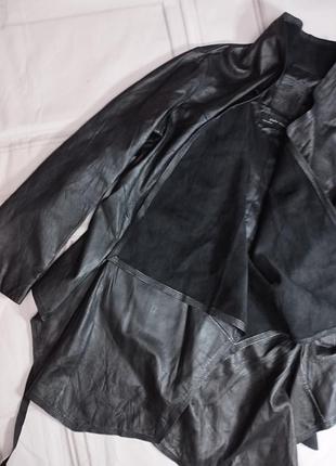 Кожаная куртка zara 5