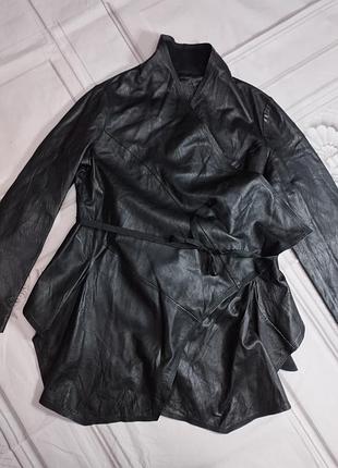 Кожаная куртка zara 4