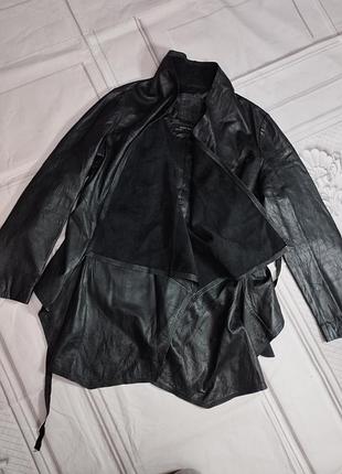 Кожаная куртка zara 6