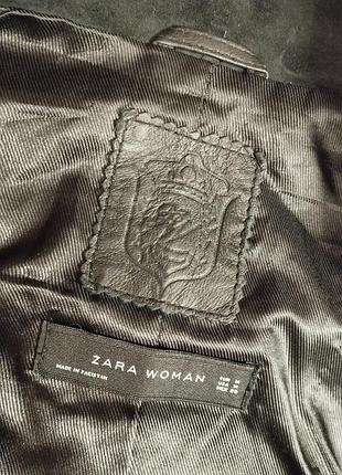 Кожаная куртка zara 8