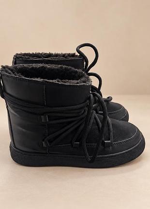 Чоботи жіночі zara чорні, розмір 38, довжина устілки 24,5 см