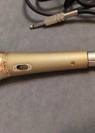 Японский микрофон sony f-vx650a (золотой), разъем jack 6.3mm