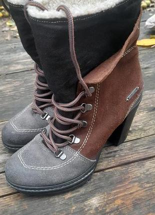 Зимние кожаные ботинки diesel charles