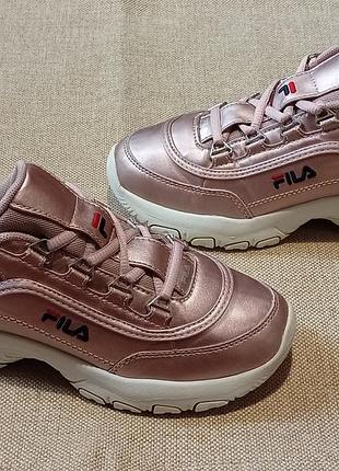Кросівки fila strada f low рожеве золото 35 розмір 22,5 см