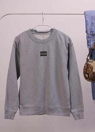 Классический серый свитшот levis