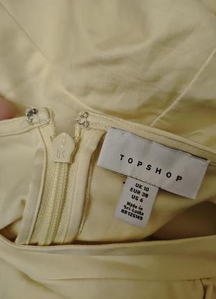 Платье мини с объемными рукавами topshop 5