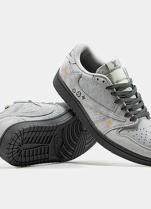 Мужские кроссовки nike air jordan 1 low x travis scott x louis vuitton 40-41-42-43-44-45