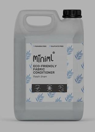 Экологичный кондиционер для белья minimml eco-friendly fabric conditioner (аромат fresh linen) в большой канистре объемом 5 литров