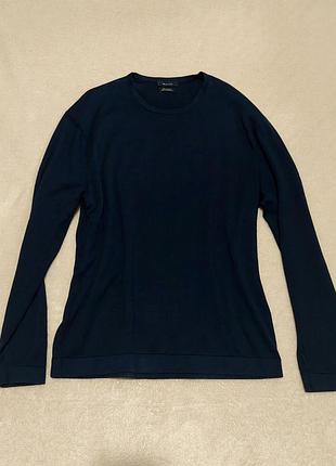 Лонгслів чоловічий massimo dutti синій