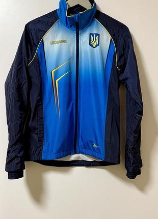 Cпортивна куртка-вітровка з написом ukraine олімпійська mayner