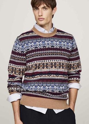 Вовняний светр tommy hilfiger l-xl