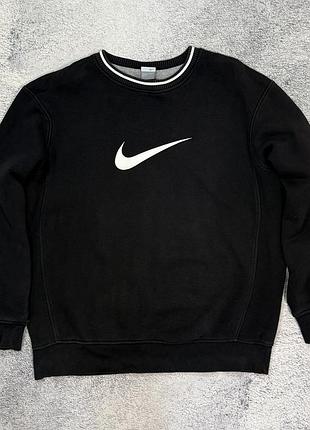 Світшот nike vintage center swoosh винтаж кофта найк з лого по центру xl