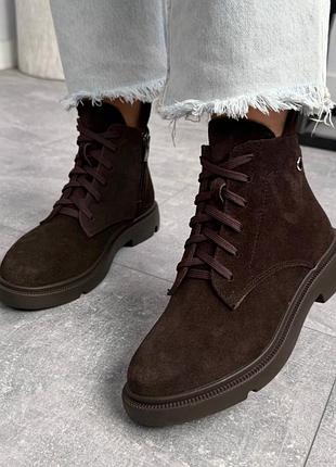 Черевики 🤎натуральная замша 2