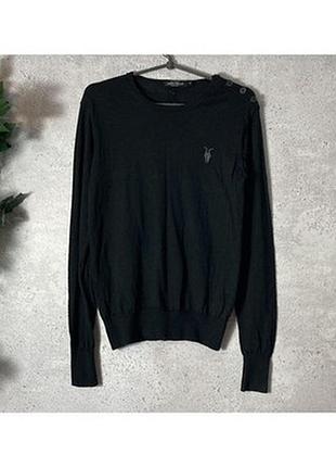 Allsaints black knit streetwear japanese bg goat светр