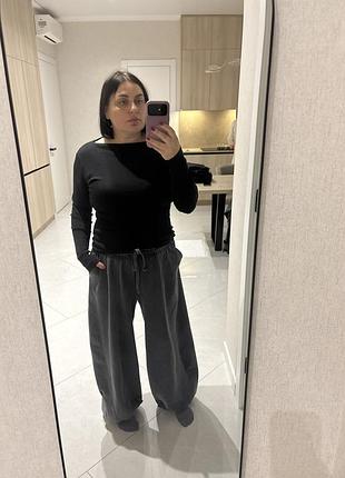 Стильний лонгслів кофтинка одне плече відкрите zara