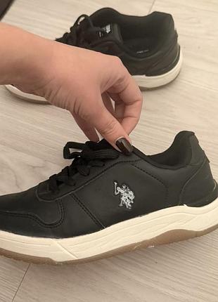 Жіночі кеди u.s. polo assn. чорні, 37 розмір