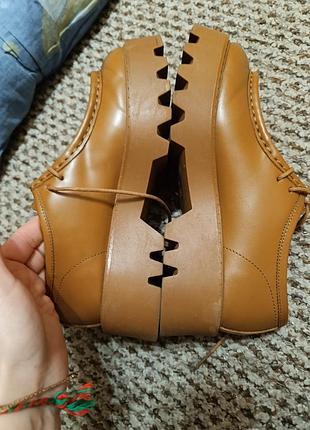 Zara броги кожа 7