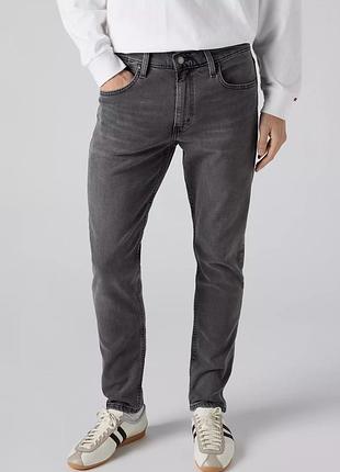 👖 levi’s 512 slim taper чоловічі чорні джинси стрейч, w28 l30, pc9 288331280