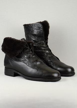 Vabeene rubati sheepskin ботинки ботильоны женские зимние кожа мех овчина цигейка черные швейцария 42 р/28 см rieker panama jack kandahar