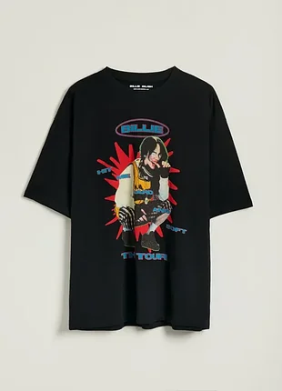 Футболка billie eilish — hit me hard and soft the tour