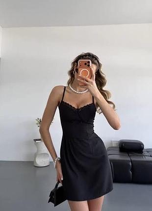Коротка жіноча сукня zara чорна