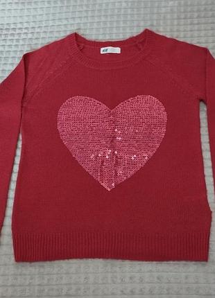 Светр, реглан для дівчинки 10 -12 років.h&m.