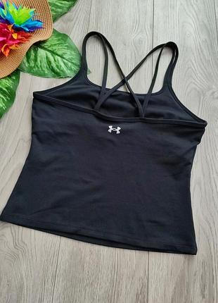 Женская майка under armour meridian fitted черный размер s