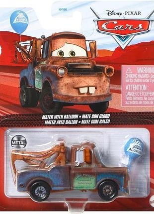 Машинка mattel disney pixar тачки метр сирник з повітряною кулькою