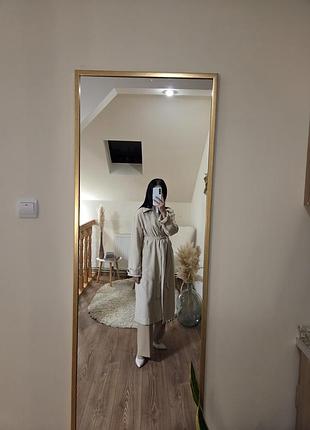 Жіночий тренч mango бежевий