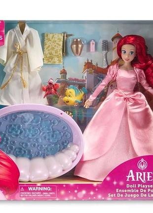 Ігровий набір disney аріель з ванною та аксесуарами (ariel classic doll playset)