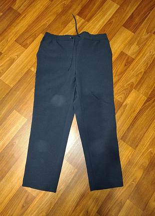 Брюки topman 34r, синие, с боковыми полосками, спортивные штаны 2