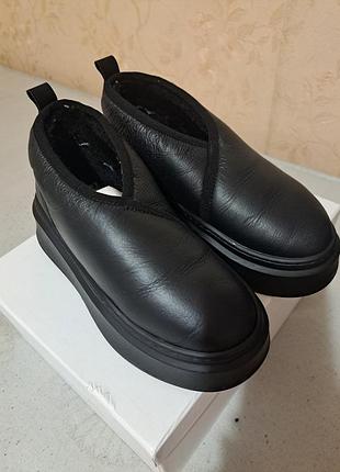 Натуральные кожаные угги 7