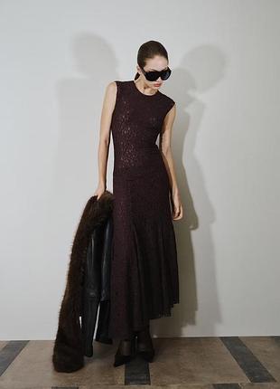 Мереживна прозора сукня mango m