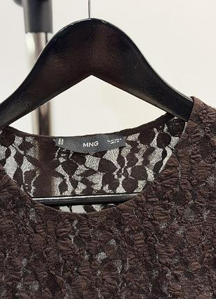 Мереживна прозора сукня mango m 7