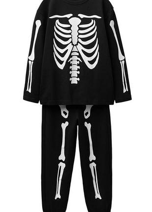 Піжама для хлопчика zara halloween скелет
