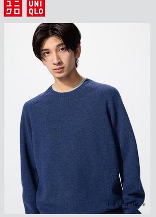 Свитер из овечьей шерсти uniqlo