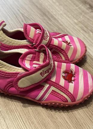 Дитячі рожеві аквашузи (взуття для води) бренду playshoes