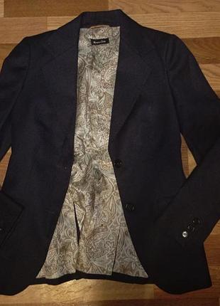 Шерстяной пиджак massimo dutti 5