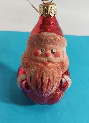 Дед мороз, елочная игрушка,  стекло