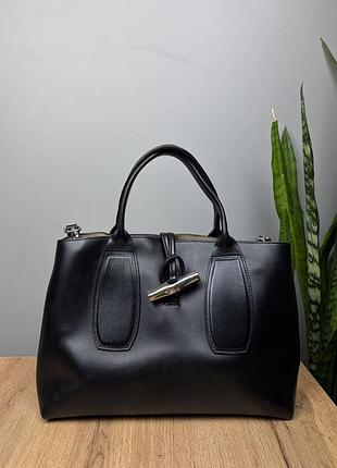 Оригінальна шкіряна сумка longchamp