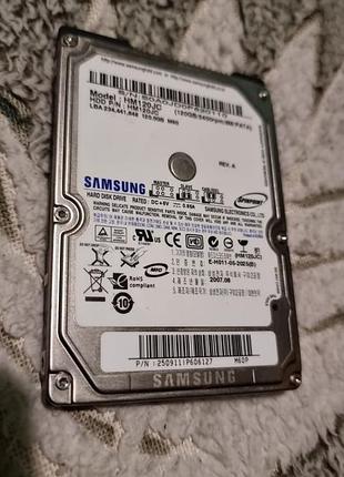 100% ide hdd 2.5 120 гб samsung 5400 27.8/29.0 жесткий диск hm120jc самсунг ata pata