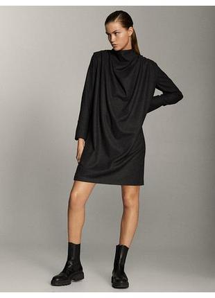 Massimo dutti платье из шерсти