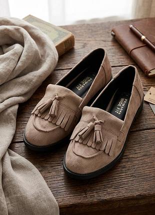 Лофери жіночі primark wide fit бежеві