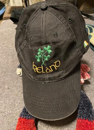 Чорна кепка бейсболка ireland / ірландія snapback (трилисник)