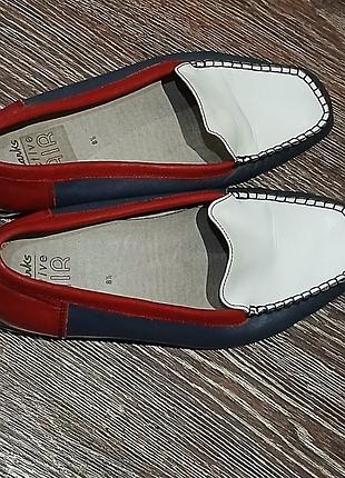Кожаные мокасины clarks active air. размер 42 2