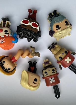 Іграшки kinder joy one piece funko pop - baggy, mr.5, chopper, monkey d luffy, sanji - чоппер луффі баггі санджі вапол