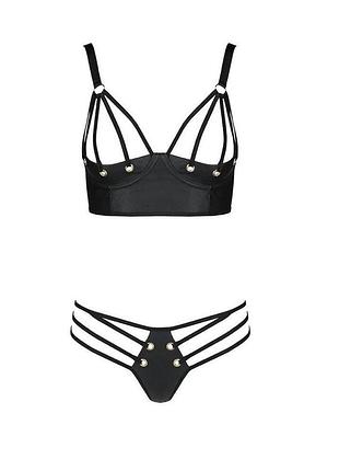 Жіночий комплект білизни passion malwia bikini чорний l/xl